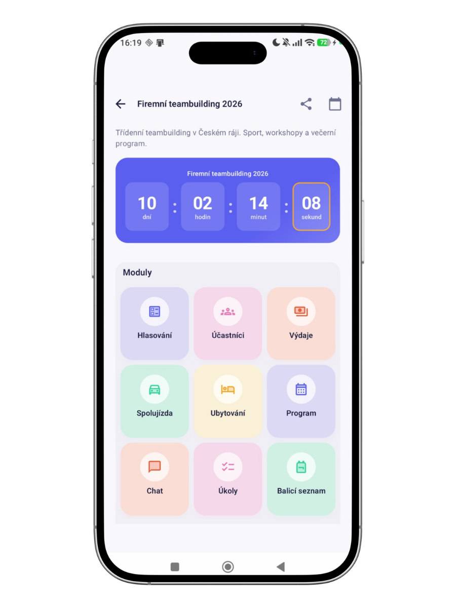 BetterMingle main screen